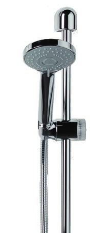 raménko 30 cm, délka sprchové hadice 150 cm včetně držáku na stěnu, připojení vody 1/2" Stupeň zabezpečení IP 25, součástí dodávky je připojovací vodič o délce 70 cm.