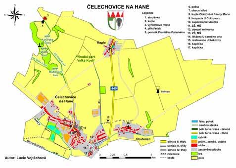 6 ČELECHOVICE NA HANÉ OBEC S NÁLEZY TRILOBITŮ První písemná zmínka o Čelechovicích pochází z roku 1315, kdy je dal král Jan Lucemburský i s Chudenským mlýnem (dnešním Plachým mlýnem) do zástavy