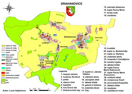 Vratislavu Bernardu Drahanovskému ze Stvolové byly Drahanovice po Bílé hoře konfiskovány. Roku 1724 připadly k panství v Čechách pod Kosířem. Německý název obce byl Drahanowitz.