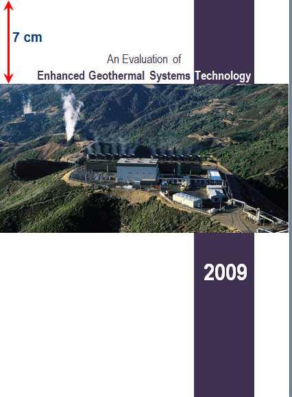 A-5 Nadpis An Evaluation of Enhanced Geothermal Systems Technology bude začínat na titulní stránce, jak je uvedeno na obrázku. Nadpis je rozdělen do dvou řádků a je vycentrován.