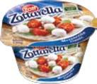 34166 Zottarella Basilikum 45 % 125 g sýr v nálevu s bazalkou 3506 Mozzarella Premium 1 kg NOVINKY