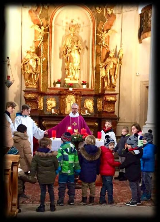 Zum Ende des Gottesdienstes wurden alle Kinder von Pfarrer Martin