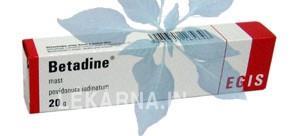Betadine - mast Mast Betadine je antiseptický, desinfekční přípravek se širokým spektrem účinku proti bakteriím, virům, plísním a prvokům Přípravek se používá na popáleniny,
