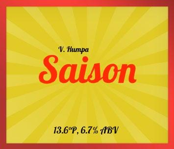 ADVENTNÍ SAISON SLÁDEK AUTORŮV TAG ALKOHOL ABV HOŘKOST IBU VÍTĚZSLAV HUMPA SAISON NA ZIMU 5,5 % 34 10 BRNO BARVA EBC 2018 O PIVU Letos jsem se rozhodl do brněnského adventního kalendáře uvařit
