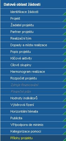 která musí být uživatelem aplikace následně vyplněna: V průběhu vyplňování se