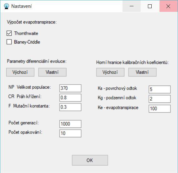 Výpočet je založen na jednoduchých bilančních srážko-odtokových rovnicích (Wang et al. 2013) zahrnujících několik kalibračních koeficientů.