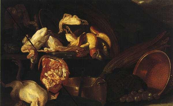 Historie a první zobrazení baroko Still life with chickens,