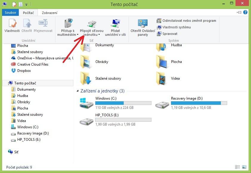 Pro přístup z vnější sítě je možné použít přístupový protokol SFTP nebo VPN MU.
