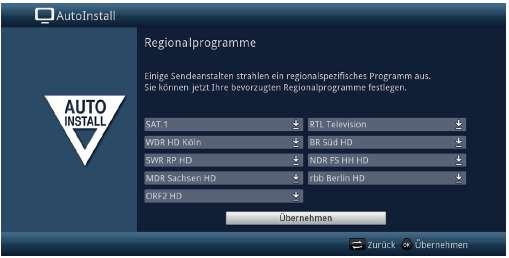 > Označte tlačítky šipek vysílací stanici, jejíž upřednostňovaný program chcete specifikovat.