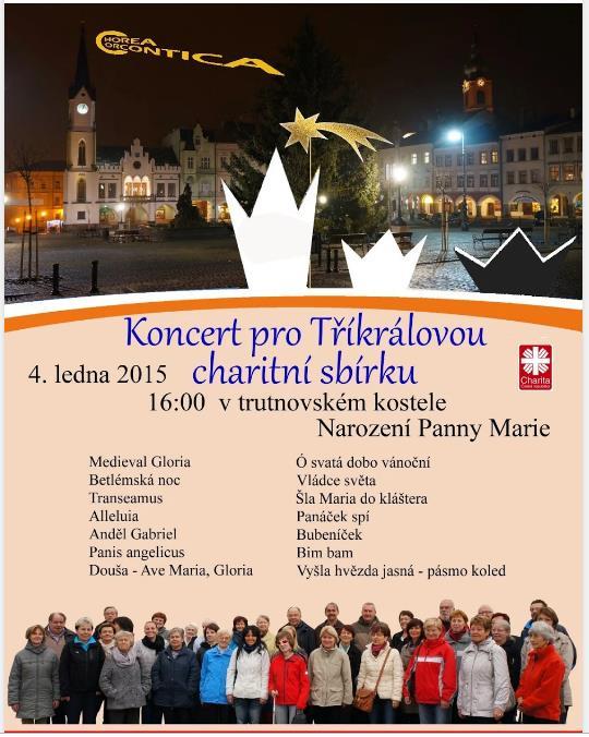 Plakát na Koncert pro tříkrálovou sbírku 2015 Návrh plakátu