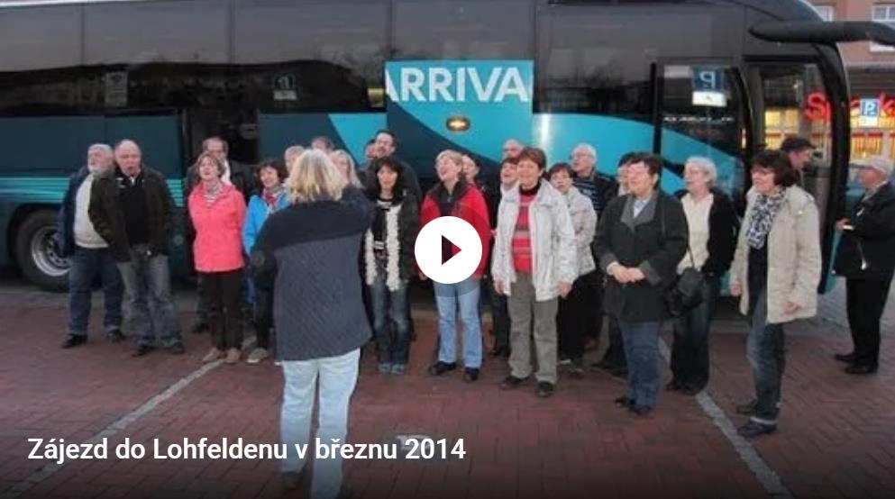 Chorea Corcontica s vystoupením v Lohfendenu 13.-16.března 2014 Zdravím a zasílám odkaz k videu ze zájezdu. Hlavní učinkující členové sboru ChC. Video natáčela Mirka stříhal Karel. Délka 57min.