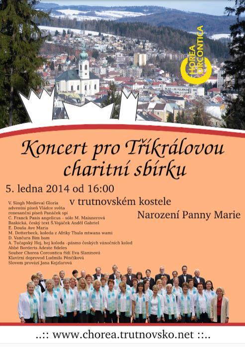 Plakát pro první ročník koncertu pro Tříkrálovou sbírku