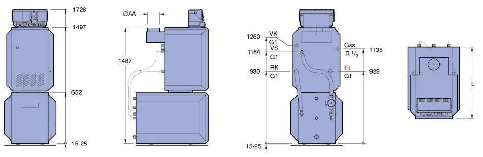 , Logalux L 13 kw 16 kw 20 kw 2 kw 28 kw 32 kw Délka sl135 L mm 813 813 813 813 813 813 Délka sl160 L