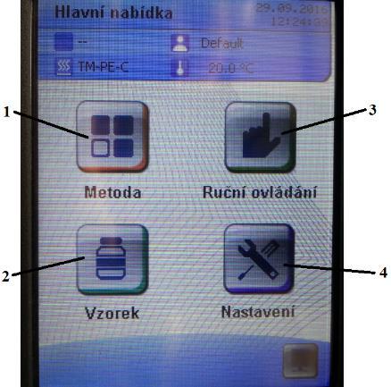 Dno našroubujte na plášť a až pak plňte vzorkem. Na nádobce je malý výkus, který při zasouvání nádobky do přístroje musí přijít na výstupek na přístroji.