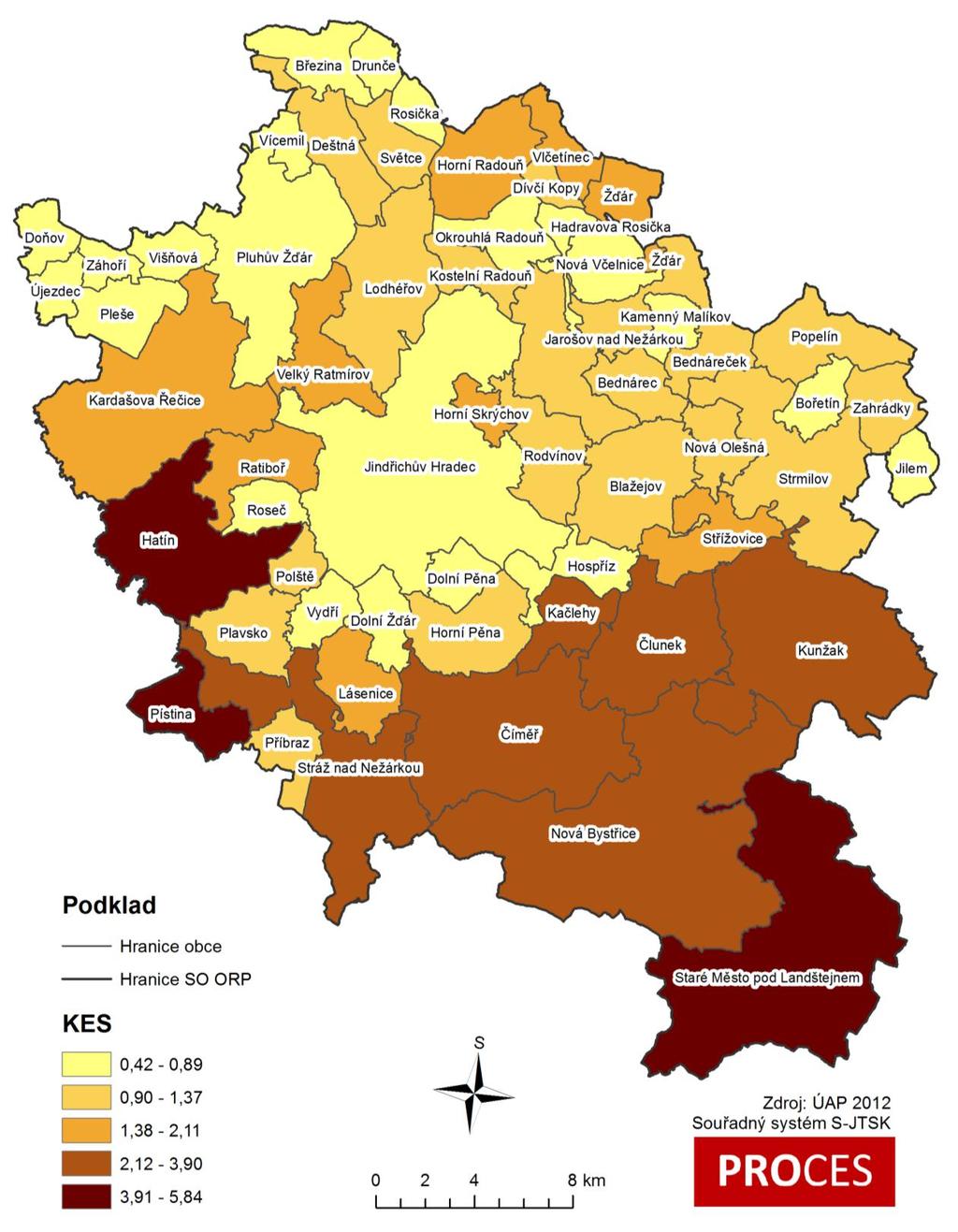 Centrum pro rozvoj obcí a regionů, s. r. o. Mapa 2.4.