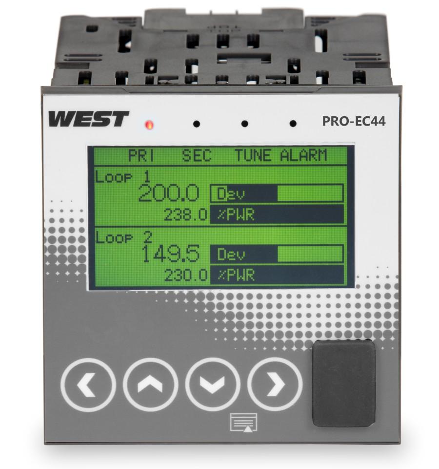 West ProEC44 West ProEC44 ProEC44 je řada cenově dostupných teplotních a procesních regulátorů formátu /4 DIN s jednou nebo dvěmi regulačními smyčkami a s pokročilými funkcemi, které zahrnují