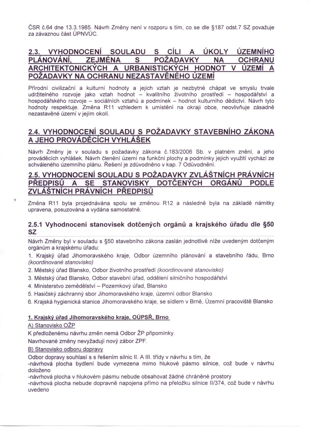 ČSR č.64 dne 13.
