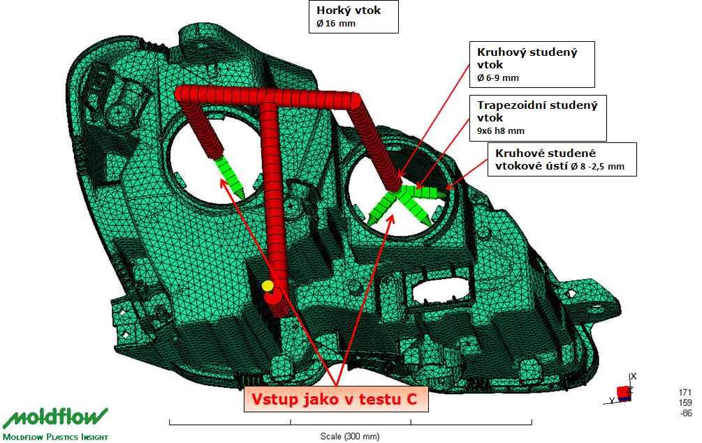 Optimalizace tloušťky stěny tělesa světlometu 43 8.6.