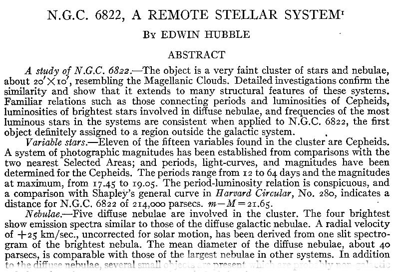 O článku Astrophysical Journal, 62, 409-433 (1925) referováno F.