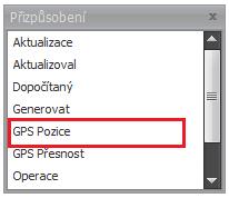 GPS pozice je viditelná v aplikaci v osobním výkazu zaměstnance (panel Průchody) a v událostech. Položka GPS přesnost udává poloměr přesnosti (v metrech). Agenda Osobní výkaz 1.