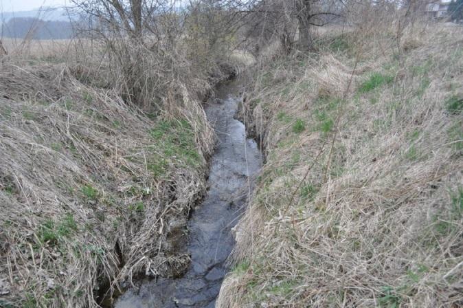 ochranné břehové a doprovodné zeleně, která by bránila splachům ornice do vody pohled na rozsáhlý blok orné půdy 4502/13.