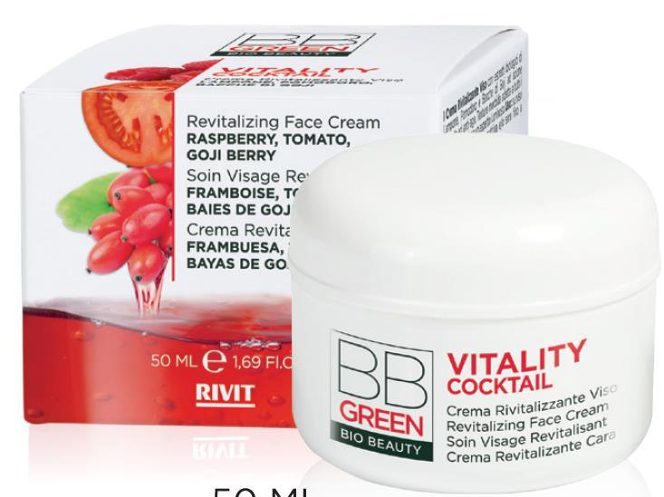 VITALITY COCKTAIL REVITALIZAČNÍ PLEŤOVÝ KRÉM Revitalizační pleťový krém vhodný pro všechny typy pleti s