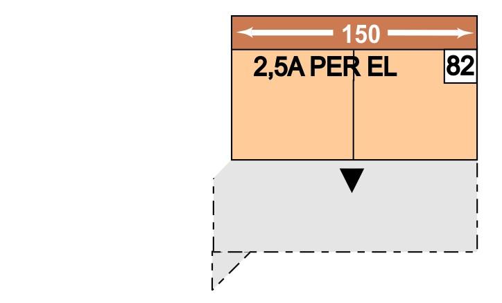možné s VZ/EVZ Ploca lůžka: 208 x 121 cm 81 2,5APELEL 82 2,5APEREL 150 2,5sedák s funkcí trapézoéo příčnéo lůžka, bez