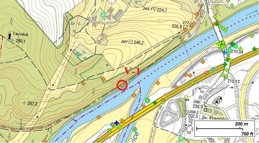 7.3. Mapové podklady Geofond ČR Pro zjištění co nejpodrobnější geologie území byly prostudovány podklady ve formě mapových aplikací Geofondu ČR, zejména vrtná prozkoumanost.