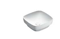 GREEN LUX 65 Kč cm kg Umyvadlo je určeno na položení nebo k polozapuštění do desky. Bez přepadu. It can be installed lay-on, semi-fitted. Without overflow.