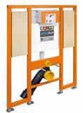 Konstrukce 174-92100000-00 pro umyvadlo s jedním otvorem, montážní výška 1120 mm 174-92200200-00 pro umyvadlo s nástěnnou armaturou, 174-92200000-00 pro umyvadlo s nástěnnou armaturou, montážní