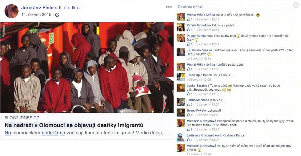 4 Článek z blogu autora byl sdílen na Facebooku a získal přes 6 tisíc sdílení.