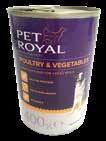 VÝHODNÁ CENA VÝHODNÁ CENA 50 % MASA 60 % MASA Konzervy Pet Chef hovězí 1240 g Paštiky Pet Chef i kočky od 100 g Prémiové konzervy Pet Royal 400 g Superprémiové
