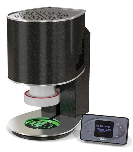 teplota: 1200 C přesnost: +/- 1 C příkon: 230 V / 1400 W / 10 A rozměr komory: 120 x 90 mm rozměry (v x š x h): 425 / 245 / 410 mm hmotnost: 16 kg 99 500,- Kč s DPH Helios PRO Press rovnoměrné