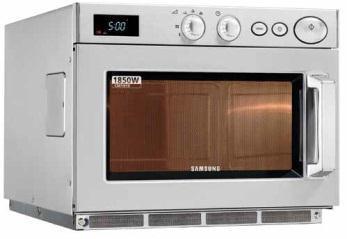 Mikrovlnné trouby SAMSUNG, Mikrovlnná trouba 1500 W, 464 x 577 x 368 mm, ručně ovládání, 26 litrů, 230 V, 3 výkonnostní stupně, 2 stupně rozmrazování, velký vnitřní