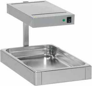 Infračervené vařiče Infračervený ohřívací most 490 x 610 x 355 mm, 500 W, 230 V, Hliníková