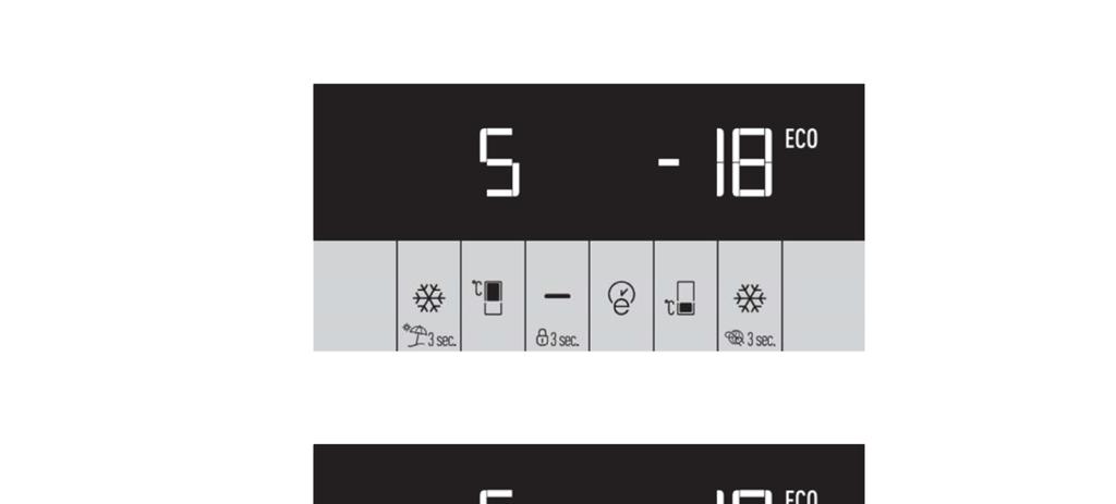 The display board we use in the refrigerator has a six-key system.
