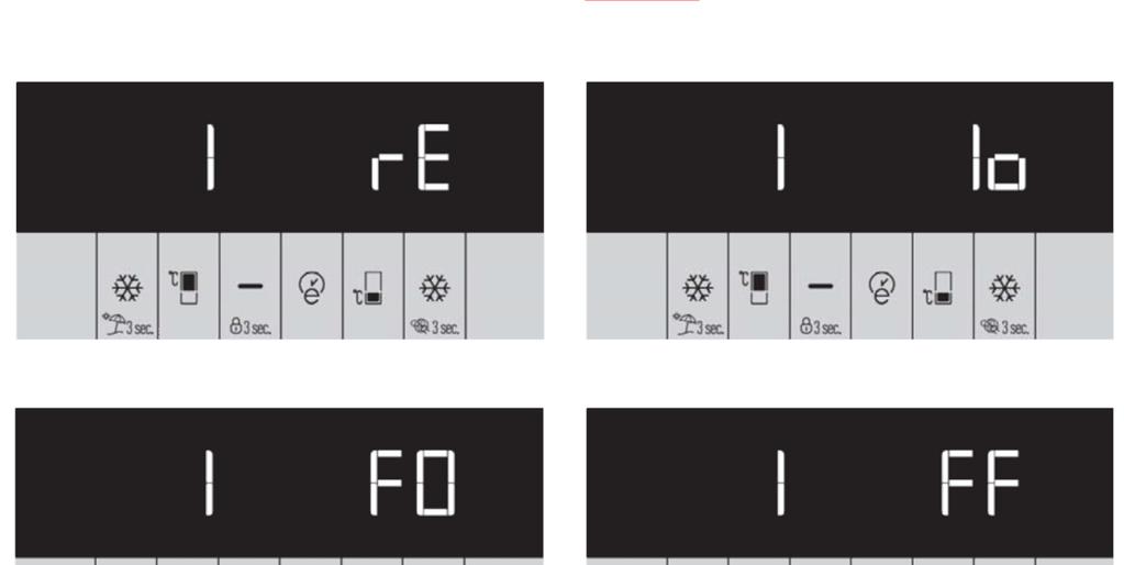 The selected component can be activated/deactivated with Frz Set button. When "Co" is made "1", the compressor is operated. When "Co" is made "0", the compressor is stopped.