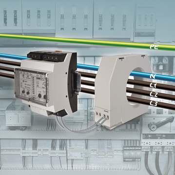 Obr.13 Monitor unikajícího proudu princip funkce, sonda a vyhodnocující jednotka Elektrické a elektronické prvky mají být zvláště odolné vůči poklesům napájecího napětí, dále vůči harmonickým a