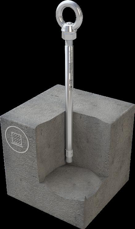 Kotvy do betonových povrchů Lock III-BE Vhodné pro kotvení do betonové podkonstrukce.