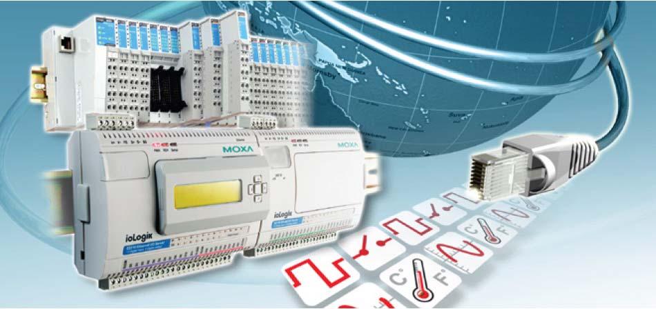 I/O a SCADA systémy iologik I/O Servery iologik 4000 Zásuvné modulární I/O Aplikace s velkým počtem měřených bodů Ethernet,