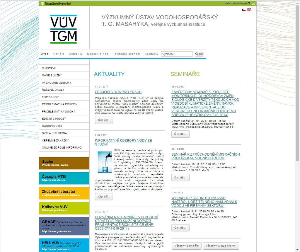 Web VÚV