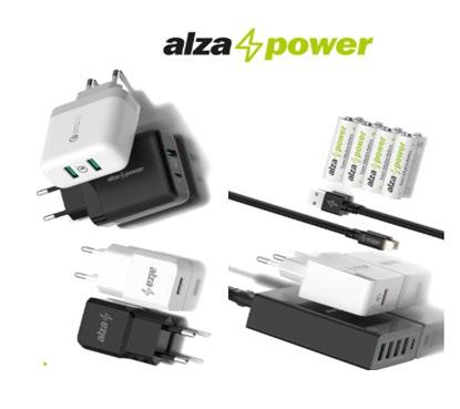 AlzaPower Nejlepší kvalita za dostupnou cenu Eco-friendly balení 49 položek Kabely, nabíječky, baterie, powerbanky, reproduktory, držáky, psací