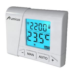 PRVKY SYSTÉMU IQ RC IQ24 RC bezdrátová regulační jednotka Možnost manuálního ovládání nastavení teploty Zobrazuje teplotu v místnosti