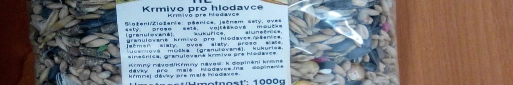 hlodavce 1000g Krmný návod: K doplnění krmné dávky pro malé