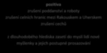 radikálních revolucionářů: Josef Václav Frič, Karel Sabina, Emanuel Arnold, Karel Sladkovský; symbolem revoluce se však stal novinář Karel Havlíček Borovský výsledky revoluce pozitiva zrušení