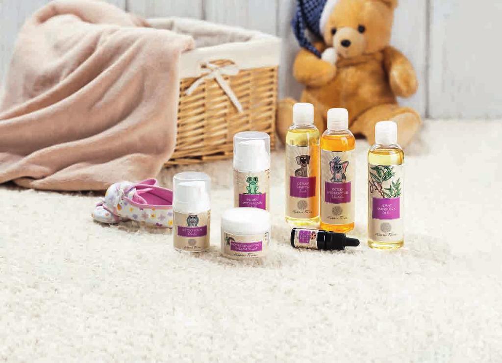14 TÉMA AROMATERAPIE JE I PRO DĚTI Vůně bylin, květů, citrusů či pryskyřic zasazené do čistých rostlinných olejů jsou tou nejpřirozenější a nejpříjemnější formou aromaterapie jak pro dospělé, tak i