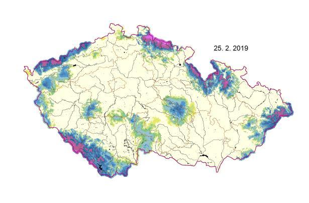 180 cm. Vzhledem k tomu, že podíl plochy pro nadmořské výšky do 500 m 