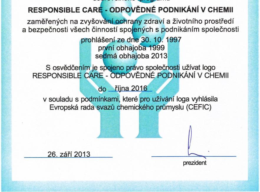 vlastním závazku spole nosti být v souladu s p íslušnou legislativou.