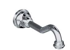 Swivel cast spout distance from wall 20,4 cm. 204 75 1.34.