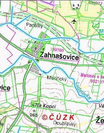 Tab. 17 Identifikace vodních toků ID toku název Správce toku Délka toku Délka toku v KoPÚ (km) celkem (km) 10205863 Mojena Povodí Moravy s.p. 26,462 1,768 10202894 Ludslávka Povodí Moravy s.p. 6,4920 2,419 10196619 Bezejmenný tok Povodí Moravy s.